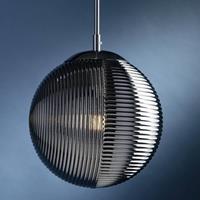 ECO-Light GREENWICH I-GREENWICH-G-S1 GR Pendellamp E27 60 W Rook-grijs, Chroom