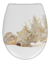 Mueller Toza White Shells softclose toiletzitting met Quick-Release