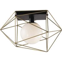 ECO-Light I-ABRAXAS-PL1 ORO ABRAXAS Deckenleuchte E27 60W Gold, Schwarz