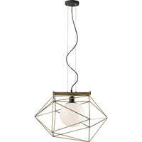 ECO-Light ABRAXAS I-ABRAXAS-S1 ORO Pendellamp E27 60 W Goud, Zwart