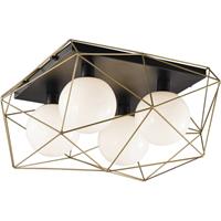 ECO-Light I-ABRAXAS-PL4 ORO ABRAXAS Deckenleuchte E27 240W Gold, Schwarz