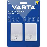 Varta Motion Sensor Night Light Twin 16624101402 Nachtlamp met bewegingsmelder LED Wit