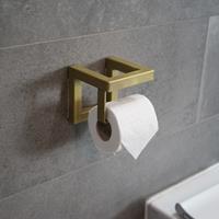 BWS Toiletrolhouder  Demir 12x12x12 cm Glitter Goud 