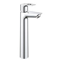 Grohe BauLoop 1-gats wastafelkraan XL-size m. gladde body chroom 23764001