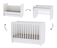 Babybett Dream Gitterbetten weiß Gr. 70 x 140