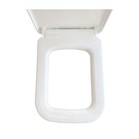 Douche Concurrent Toiletbril Wiesbaden Carré Softclose en Quickrelease Toiletzitting Wit