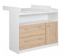 Roba commode Gabriella 117 x 75 x 98,5 cm hout wit/lichtbruin