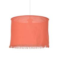 Praxis Corep hanglamp Linen rood E27