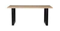 Woood Tablo Boomstam Tafel Incl. U-poot - Eiken/Metaal - 75x160x90