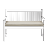 Beliani Kussen voor bank VIVARA 120 cm beige