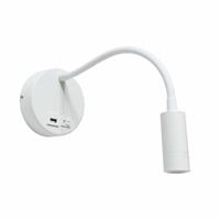 Artdelight Wandlamp Flex USB wit