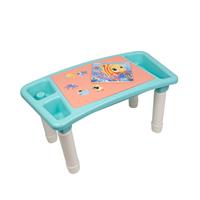 Kindertafel Bouwtafel - Speeltafel met bouwplaat (Voor Lego blokken) en vlakke kant - 3 Vakken - Met 303 Bouwstenen