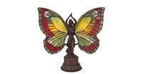 Clayre & Eef tafellamp tiffany vlinder 41x20x41cm e14/max 2x25w