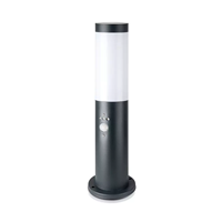 V-TAC LED Sokkellamp Dally S Antraciet Incl. Bewegingssensor E27 Fitting IP44 45 cm