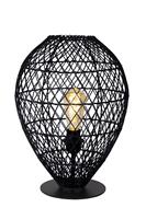 KENJIRO Tafellamp E27/40W Rotan Zwart