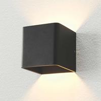 Artdelight Wandlamp Fulda 10x10 cm zwart