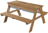 roba Kindersitzgruppe Outdoor Deluxe mit Spielwannenm Teakholz, (Set, 1 tlg.)