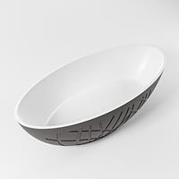 Mondiaz Holm vrijstaand bad 180x85cm - Dark grey / talc