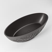 Mondiaz Holm vrijstaand bad 180x85cm - Dark grey / Dark grey