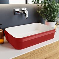 Mondiaz Arvo Solid Surface waskom 55x38cm fire / talc