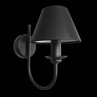 EULUNA Wandlamp Bona, 1-lamp, zwart