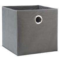 Leen Bakker Opbergbox Parijs - grijs - 31x31x31 cm