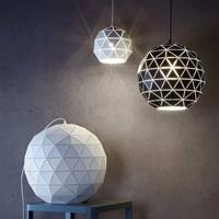 Deko-Light Hanglamp Asterope, Ø 25 cm rond, wit