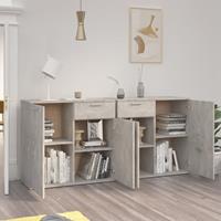 vidaXL Dressoir 160x36x75 cm spaanplaat betongrijs