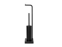 Blomus WC-Rollenhalter MODO Toilettenbutler schwarz (schwarz)