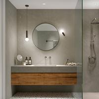 LEDS-C4 Mist badkamer wandlamp 1-lamp chroom
