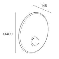 LEDS-C4 Trip wandlamp Ø 46cm zwart