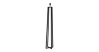 Light & Living Vloerlamp Miley - Zwart - 25x25x130 cm