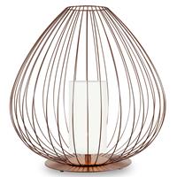 Karman Cell - kooi-vloerlamp, brons, Ø84cm