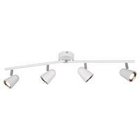 realityleuchten Led Deckenspot Strahler toulouse Weiß matt 4 flammig mit schwenkbaren Spots
