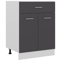 vidaXL Schubunterschrank  Grau
