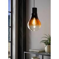 Eglo hanglamp Chasely zwart/bruin E27