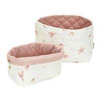 Cam Cam Copenhagen Gewatteerde opbergmanden set van 2 Wind flower Cream