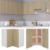 vidaxl Eckhängeschrank Sonoma-Eiche 57x57x60 cm Spanplatte