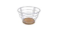 Orange85 Fruitschaal - Fruitmand - Metaal - Bamboe - Rond - 26 cm - Schaal voor Fruit