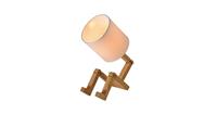 QUVIO Tafellamp hout en stof mannetje - QUV5117L - White