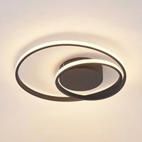 Lindby LED-Deckenlampe Emisua CCT dimmbar schwarz
