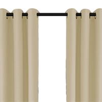 Larson - Luxe Verduisterend Gordijn Met Ringen- 150x250 Cm - Light Sand Grey