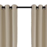 Larson - Luxe Verduisterend Gordijn Met Ringen- 150x250 Cm - Light Taupe