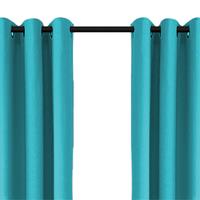 Larson - Luxe Verduisterend Gordijn Met Ringen- 150x250 Cm - Turquoise