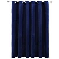 Vidaxl Gordijn Verduisterend Met Ringen 290x245 Cm Fluweel Blauw