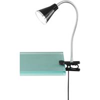 Led Klemlamp - Trion Arora - 3w - Warm Wit 3000k - Glans Zwart - Kunststof