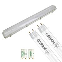 Osram - Led Tl Armatuur Met T8 Buis - Substitube Value Em 840 - Aigi Hari - 120cm Dubbel - 32.4w - Natuurlijk Wit 4000k