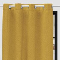 Soleil D'ocre Verduisterend Gordijn Met Oogjes - 135 X 250 Cm - Mosterdgeel