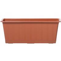 1x Terracotta Kunststof Agro Plantenbakken/bloembakken 40 Cm - Tuin Decoraties