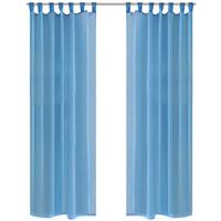Gordijn Turquoise 140x225 Cm (2 Stuks)